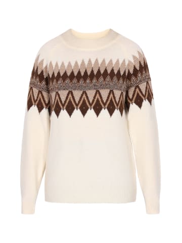 VIRITA Women Pullover in Wollweiss Mehrfarbig