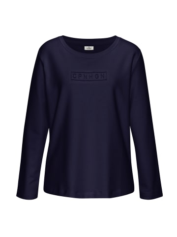 Copenhagen Studios Langarmshirt in dunkelblau