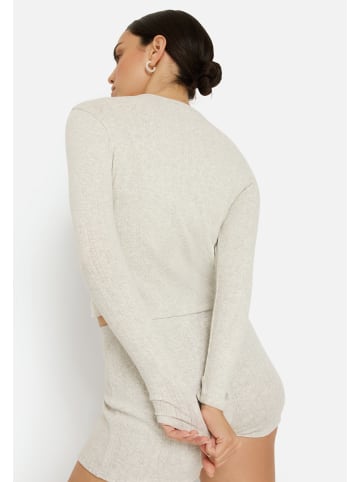 LSCN BY LASCANA Cardigan in hellgrau meliert