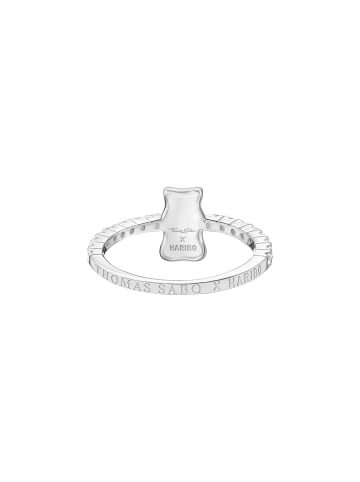 Thomas Sabo Ring Haribo Goldbär in silber, weiß