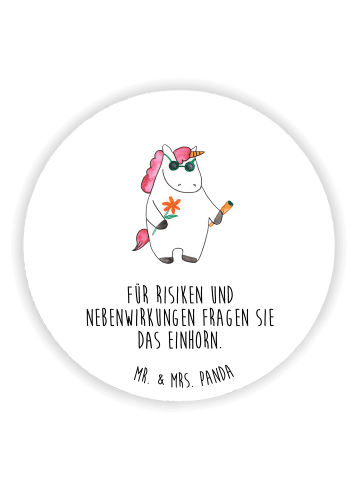 Mr. & Mrs. Panda magnet Einhorn Woodstock mit Spruch in Weiß