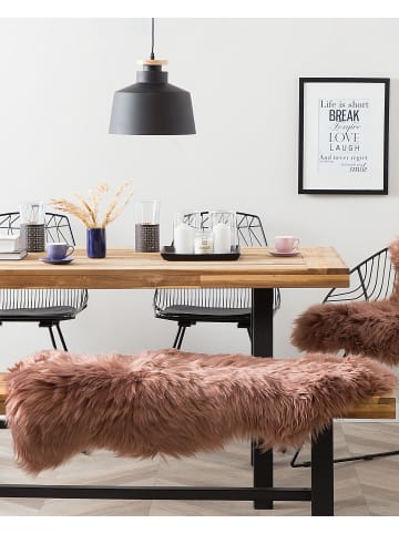 Beliani Schaffell ULURU in Braun - (W) 65 x (H) 8 x (L) 100 cm