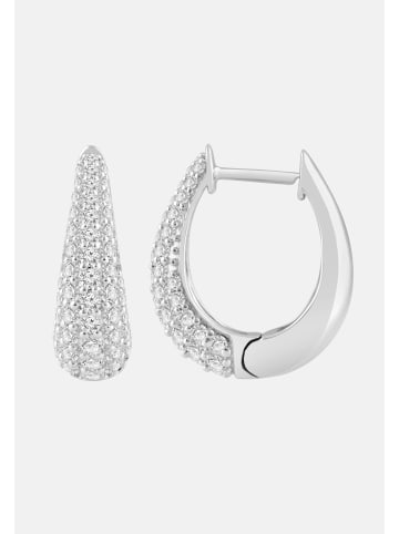 Ethische Diamanten Ohrringe aus 375 Weißgold mit Lab Grown Diamant