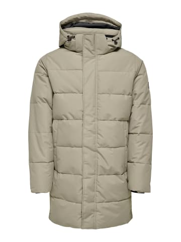 ONLY & SONS Daunenjacke in Desert Taupe