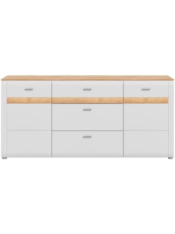 ebuy24 Sideboard Ashton Hellgrau 185 x 43 cm