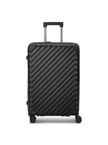 Pactastic Collection 03 4-Rollen Trolley 68 cm mit Dehnfalte in black metallic