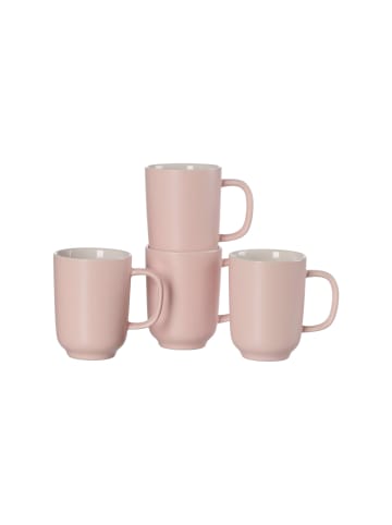 Ritzenhoff & Breker 4er Set Kaffeebecher Jasper 285 ml in Rosa