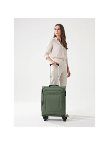 Franky Melbourne 3.0 4-Rollen Kabinentrolley 55 cm olive