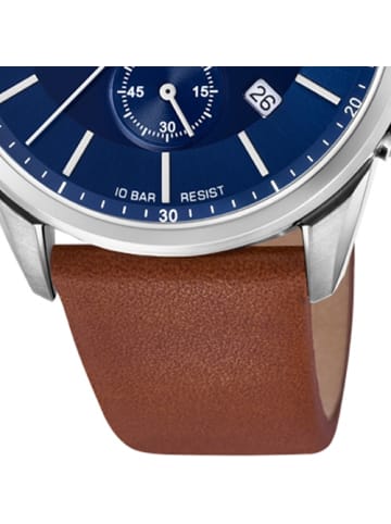 Lotus Analog-Armbanduhr Lotus Khrono braun groß (ca. 43mm)