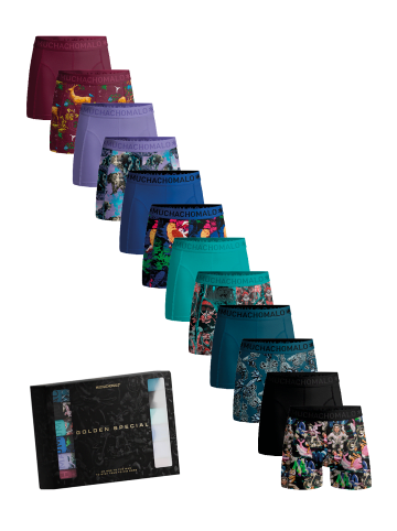 Muchachomalo 12er-Set: Boxershort in Mehrfarbig - für Herren