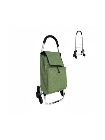 relaxdays Einkaufstrolley in Grün - 45 l