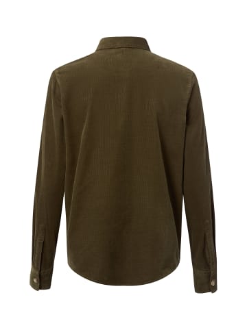 Marie Lund Cordbluse in oliv - 0040