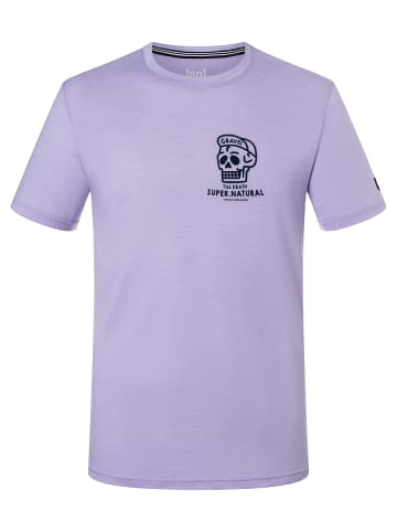 super.natural Merino T-Shirt M GRAVEL TEE in lila