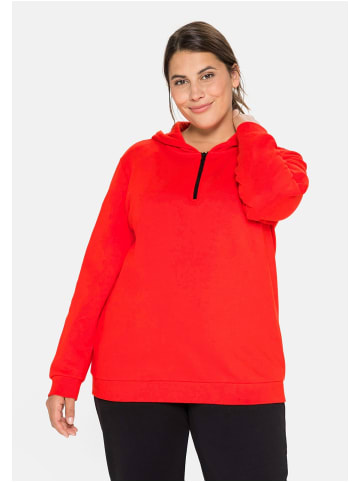 sheego Sweatshirt in feuerrot