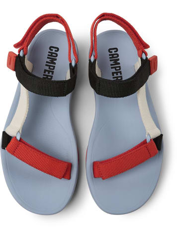 Camper Sandalen " Match " in Rot / Hellblau