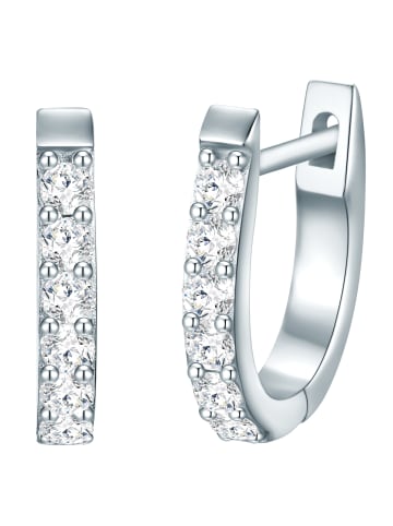 Trilani Creolen Sterling Silber Zirkonia in silber