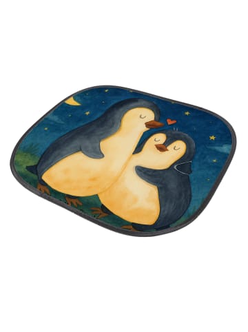 Mr. & Mrs. Panda Sonnenblende Auto Pinguine Einschlafen Design o... in Weiß