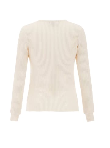 faina Women Sweater in Wollweiss