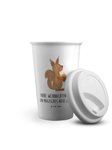 Mr. & Mrs. Panda Kaffeebecher To Go Eichhörnchen Weihnachten mit... in Weiß