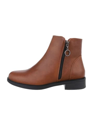 Ital-Design Stiefelette in Camel