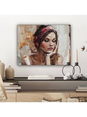 MuchoWow Leinwand bilder Träumendes Porträt (BxH)