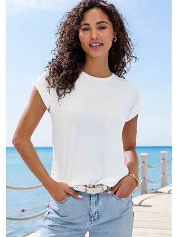 Vivance Kurzarmshirt in offwhite