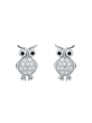 Amor Ohrstecker Silber 925, rhodiniert in Silber