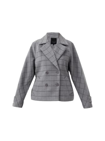 Finn Flare Blazer Karo in light grey