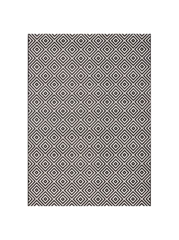 NORTHRUGS In- & Outdoor Teppich Karo schwarz/creme