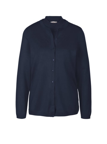 GOLDNER Strickset aus Jacke, Halbarmpullover in marine