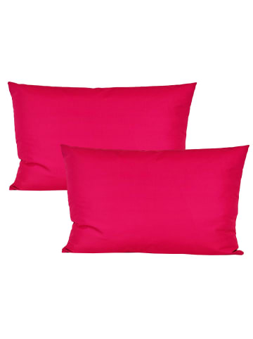JACK 2er Set Outdoor Kissenhülle 30x50cm Uni in Himbeere