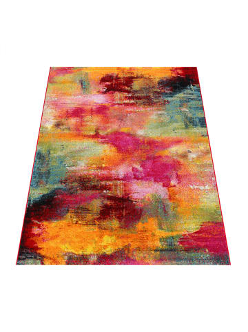 KADIMA DESIGN Teppich Kurzflor Abstrakt Wohnzimmer in Mehrfarbig