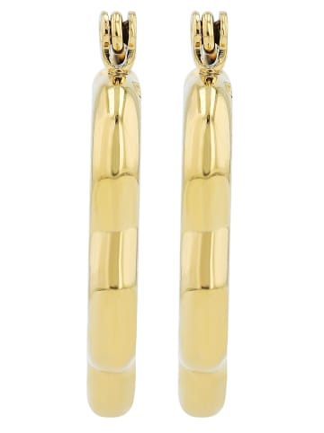 Adeliás Damen Ohrringe – Creole aus Edelstahl in gold