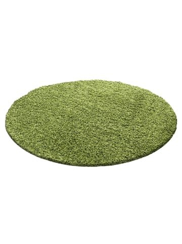 Hochflor Teppich Lux in Grün
