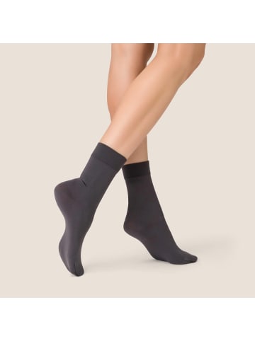 Kunert Socken Sensual Cotton extra fein in Antracite