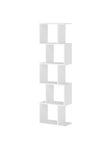 VASAGLE Bücherregal Custos in Weiß - (B)24 x (H)159.5 x (T)40 cm