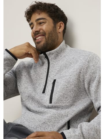 Bruno Banani Fleecepullover in grau meliert