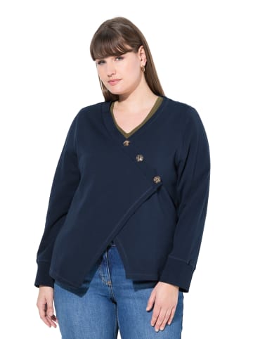 Ulla Popken Sweatjacke in marine