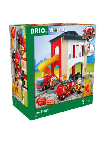 Brio Brio Aktionsspiel Große Feuerwehr-Station mit Einsatzfahrzeug in bunt