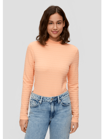 QS T-Shirt langarm in Orange