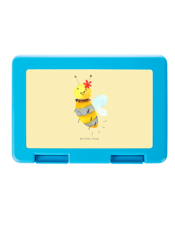 Mr. & Mrs. Panda Brotbox Biene Blume ohne Spruch in Gelb Pastell