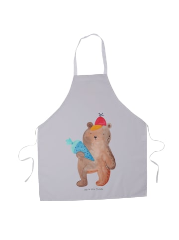 Mr. & Mrs. Panda Schürze Bär Schultüte ohne Spruch in Grau Pastell