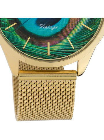 Oozoo Armbanduhr Oozoo Vintage Series gold mittel (ca. 38mm)