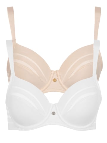 Lisca 2er Pack Bügel BH in skin-white