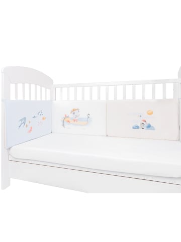 Kikkaboo Babybett Nestchen 140 x 70 cm in blau