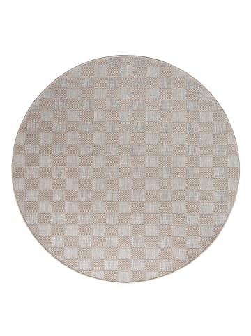 KADIMA DESIGN Teppich Kurzflor Karos Wohnzimmer in Beige