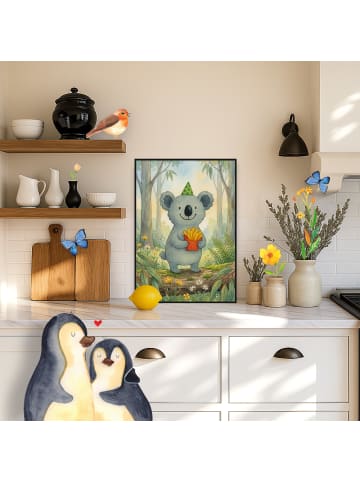 Mr. & Mrs. Panda Plakat Koala Pommes Design ohne Spruch in Weiß