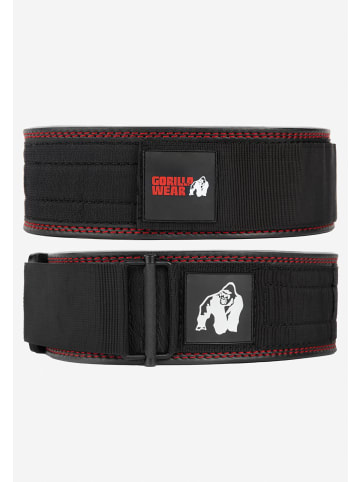 Gorilla Gorilla Wear 4 Zoll Premium Leder Hebegürtel - Schwarz