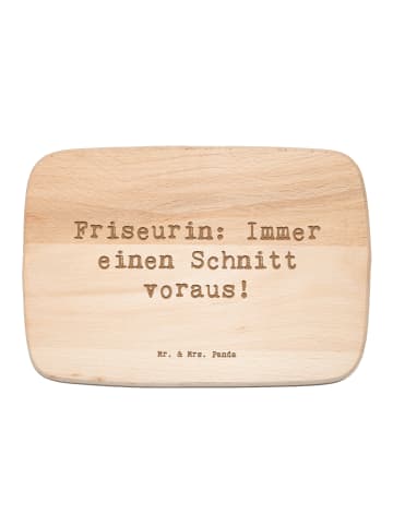 Mr. & Mrs. Panda Küchenbrett Spruch Friseurin Kunst mit Spruch in Transparent