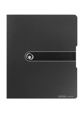 Herlitz Ringbuch A4 2 Ringe PP 25mm schwarz opak to go